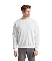 Білий чоловічий пуловер класичний Classic set-in sweat Fruit of the loom, фото 3