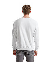 Білий чоловічий пуловер класичний Classic set-in sweat Fruit of the loom, фото 4