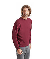 Бордовий чоловічий пуловер класичний Classic set-in sweat Fruit of the loom, фото 5