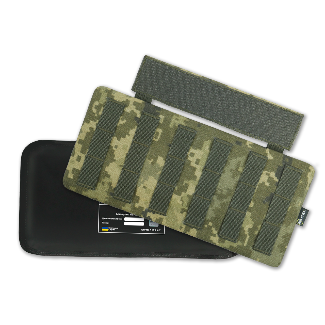 Захист попереку Kiborg з балістичним пакетом 1 клас захисту Militex Pixel, фото 1