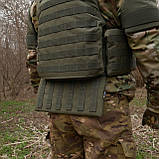 Захист попереку Kiborg з балістичним пакетом 1 клас захисту Militex Khaki, фото 8