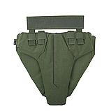 Захист паху (напашник) потрійний з балістичним пакетом 1 клас захисту Militex Khaki, фото 4