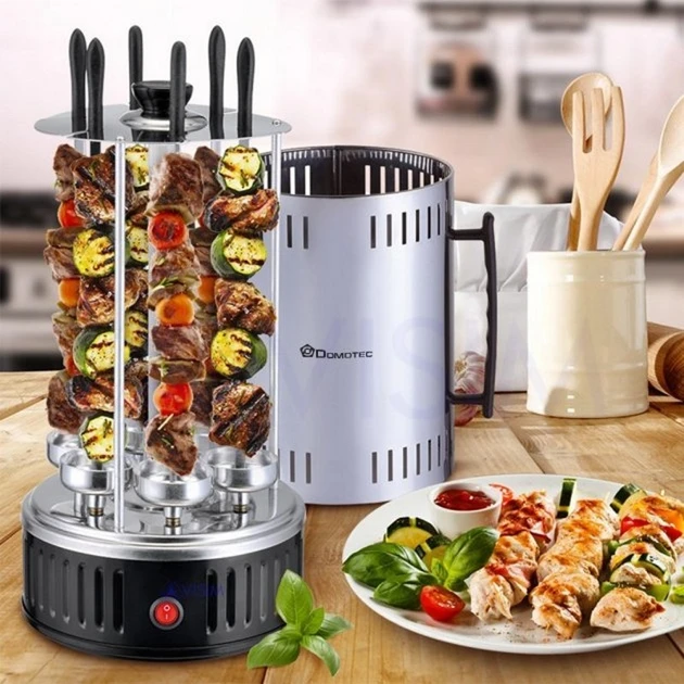 Электрошашлычница Domotec BBQ MS-7781, чорна