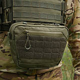 Сумка-напашник XL з балістичним пакетом 1 клас захисту Kiborg GU Сordura Khaki, фото 8
