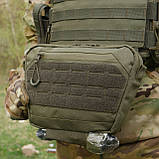 Сумка-напашник XL з балістичним пакетом 1 клас захисту Kiborg GU Сordura Khaki, фото 10