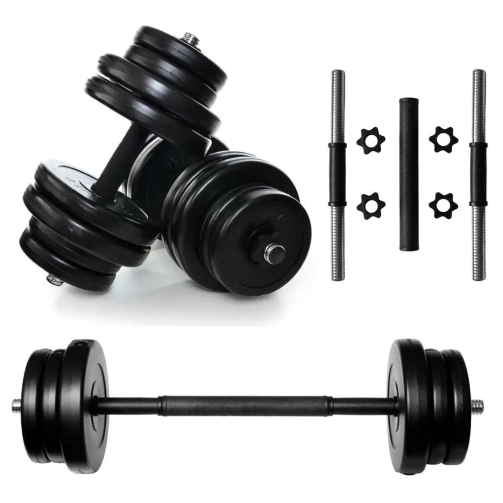 Комплект гантелей 2 шт. по 16 кг + з'єднувач, розбірні гантелі збірні ...