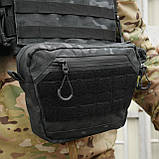 Сумка-напашник XL з балістичним пакетом 1 клас захисту Kiborg GU Сordura Dark Multicam, фото 8