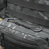 Сумка-напашник XL з балістичним пакетом 1 клас захисту Kiborg GU Сordura Dark Multicam, фото 10