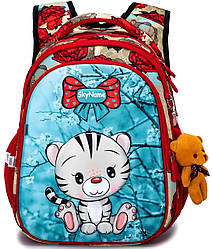 Рюкзак шкільний ортопедичний в 1-4 клас для дівчинки дитячий у школу тигренятко Winner One SkyName R1-024