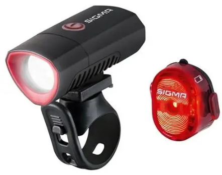 Комплект світла для велосипеду Sigma Buster 300 K-Set (передня фара Sigma Sport Buster 300 + задня блимавка Nugget II Flash)