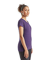 Фіолетова Меланжева футболка жіноча базова Valueweight lady-fit Fruit of the loom, фото 5