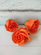 Мильна троянда помаранчева 5 см