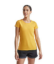 Сонячно Жовта футболка жіноча базова Valueweight lady-fit Fruit of the loom, фото 3