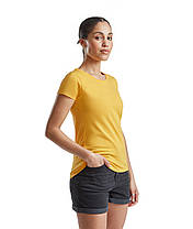 Сонячно Жовта футболка жіноча базова Valueweight lady-fit Fruit of the loom, фото 5