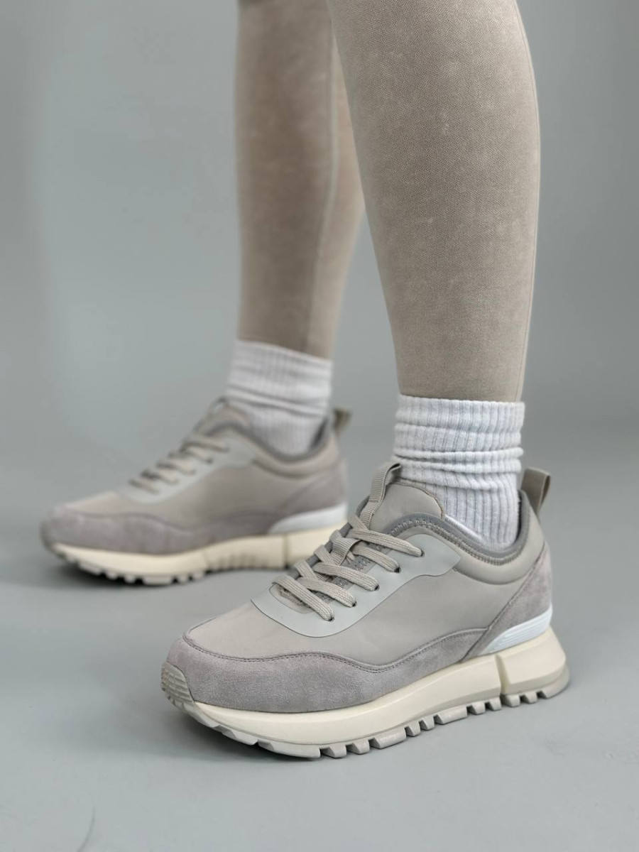 Жіночі кросівки ShoesBand Сірі натуральна замша 39 (25 см) (S51361), фото 1
