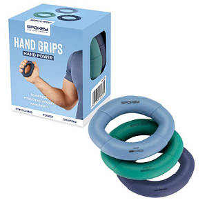 Еспандер кистьовий кільце Spokey Hand Power 941532 набір 3 шт.