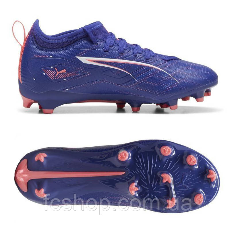 Футбольні бутси дитячі Puma Ultra 5 Match FG/AG 108096-01, Фіолетовий, Розмір (EU) — 34.5