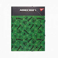 Папка на гумках А4 Yes Minecraft. Creepers