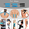 Кінезіо Тейп 10см х 5м кінезіологічний спортивний тейп стрічки Kinesiology Tape, синій камуфляж, фото 5