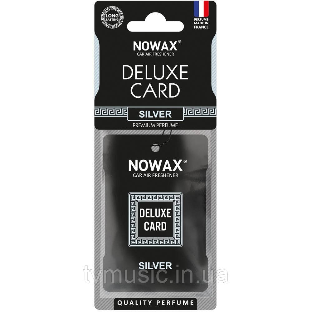 Ароматизатор в машину Nowax Deluxe Card Silver (NX07732)