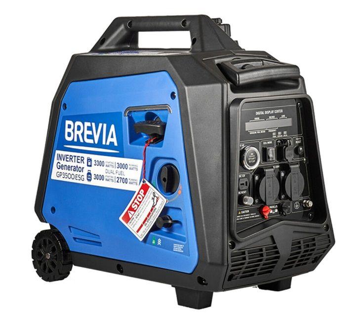 Двопаливний генератор газ бензин Brevia GP3500iESG 3.3 кВт (ном 3 кВт)