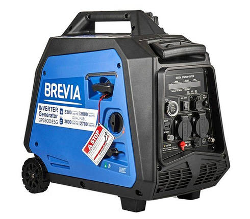 Двопаливний генератор газ бензин Brevia GP3500iESG 3.3 кВт (ном 3 кВт), фото 1