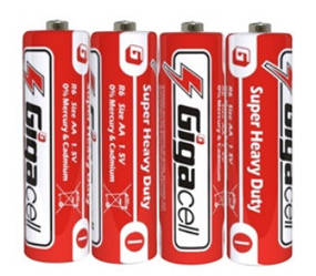 Батарейка Gigacell R6, AA, техніка, соляна