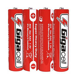 Батарейка Gigacell R03, AAA, техніка, соляна