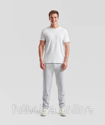 Сіро-Лілові чоловічі спортивні штани прямі базові Classic open hem jog pants Fruit of the loom, фото 1
