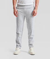 Сіро-Лілові чоловічі спортивні штани прямі базові Classic open hem jog pants Fruit of the loom, фото 3