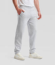 Сіро-Лілові чоловічі спортивні штани прямі базові Classic open hem jog pants Fruit of the loom, фото 5