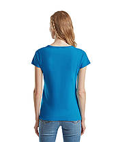 Ультрамаринова футболка жіноча базова Valueweight lady-fit Fruit of the loom, фото 4