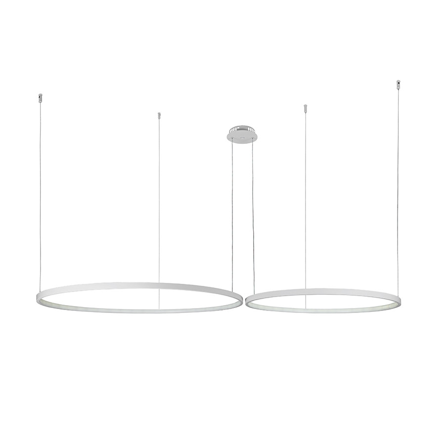 Біла підвісна люстра 7529832-2B WHITE LED (800+1000)