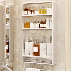 Настінна полиця для ванної кімнати. Шафа для ванної з 6 гачками та тримачем (CY-WMSR-0001)