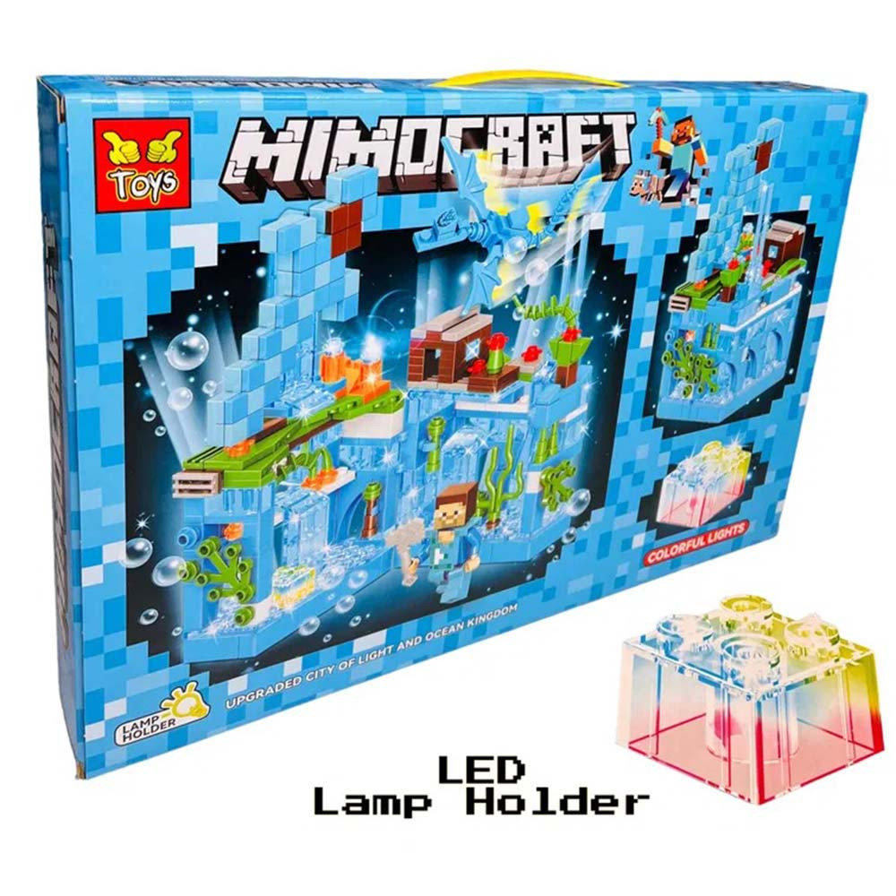 Дитячий конструктор Minecraft Mimocraft GT-106 'Підводна печера' включає 330 деталей.