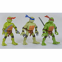 Черепашки ніндзя іграшка дитяча Extreme Challenge 3 фігурки в коробці рухомі 11 см (r73393)