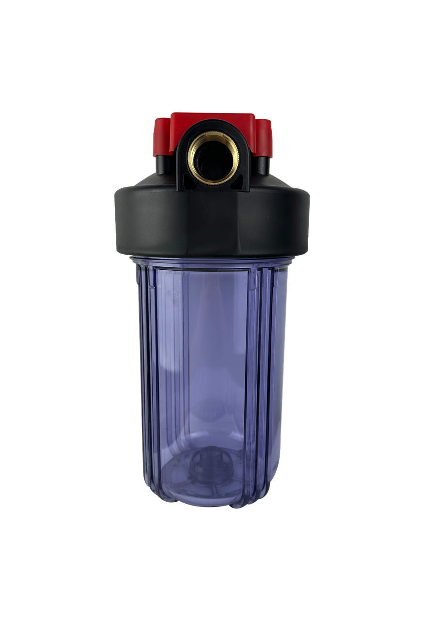 Колба 10BB прозора (два кільця, металевий кронштейн, ключ) Під'єднання 1 дюйм (ЛВ) FILTRONS, фото 1