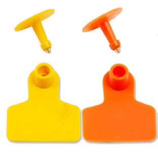 Вушні бірки для тварин, без номера 50х40 мм