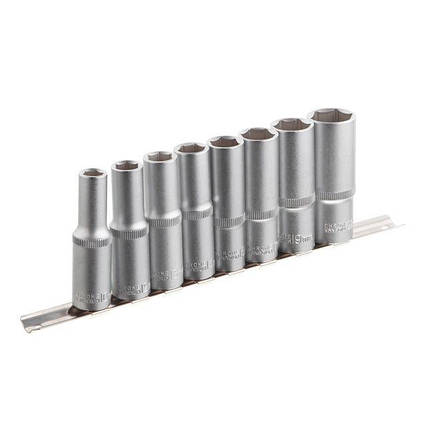 Набір подовжених головок на планці 1/2", 10-22, 8 од. INTERTOOL ET-6009