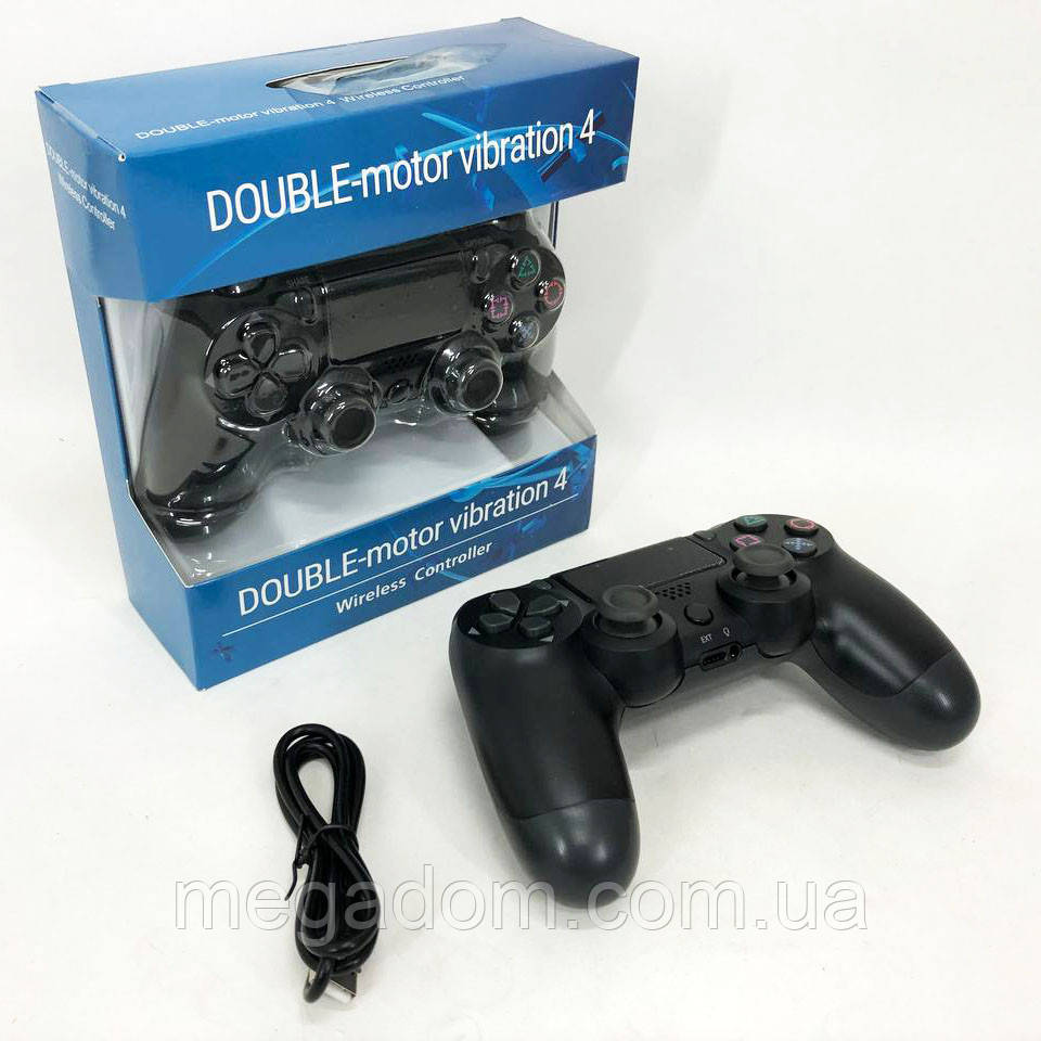 Джойстик DOUBLESHOCK для PS 4, бездротовий ігровий геймпад PS4/PC акумуляторний джойстик. IY-347 Колір чорний