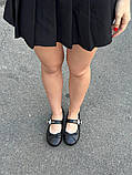 Балетки жіночі шкіряні чорні, фото 7