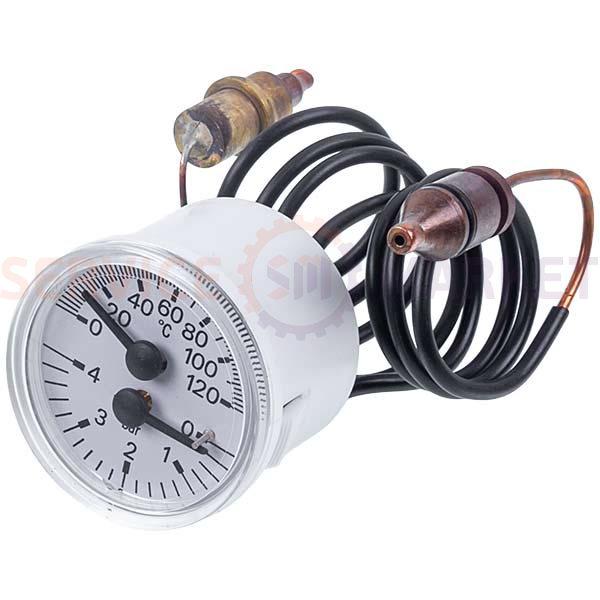 Термоанометр 0-4 барів 0-120 °C для газового котла Viessmann 7825530