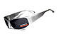 Окуляри захисні Global Vision BAD-ASS-1 Silver (gray) чорні в металевій оправі, фото 8
