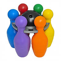 Набір для дитячого боулінгу "Bowling Big" 39751, 6 кеглів і 1 м'яч, на підставці