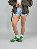 Кеди жіночі замшеві зеленого кольору, фото 5