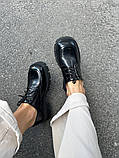 Туфлі жіночі шкіра наплак чорні, фото 4