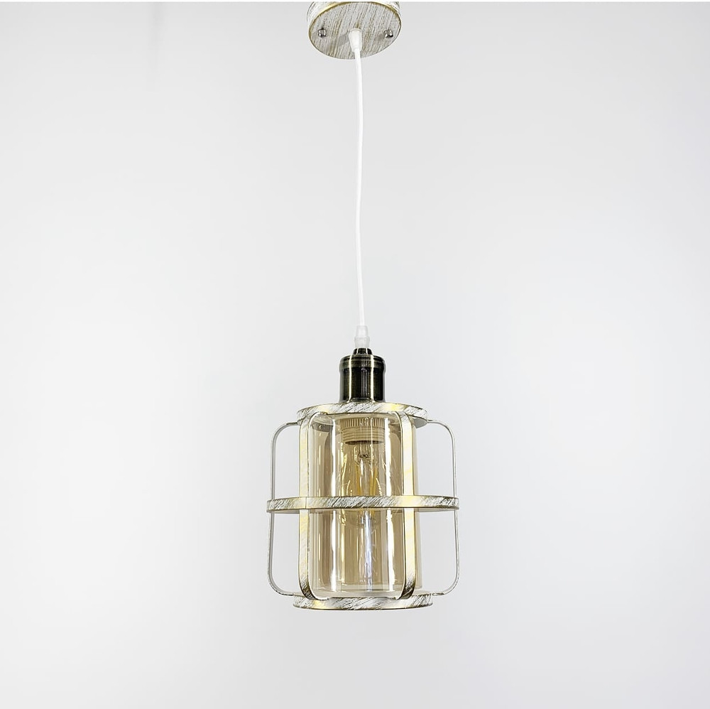 Світильник Loft у позолоченому каркасі | Line F | Арт. 12517/1, фото 1