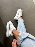 Кеди жіночі шкіряні білі, фото 4