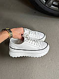 Кеди жіночі шкіряні білі, фото 5