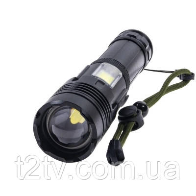 Ліхтар Quantum Perfect 5WLED zoom+3WCOB з функ Power Bank Li-ion26650/4500mAh (QM-FL1035-СB), фото 1